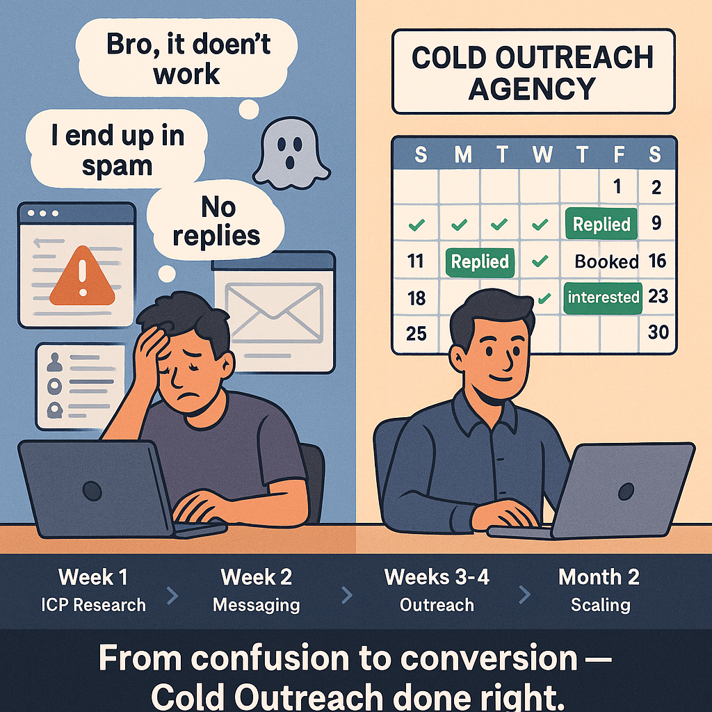 Cold Outreach agency turns cold emails into booked B2B sales calls—zero ad spend needed.