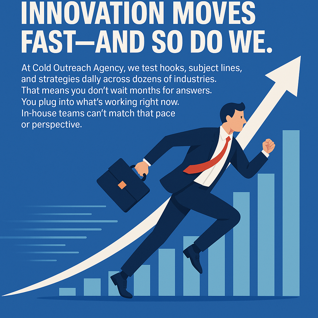 Cold Outreach Agency brings cross-industry insights that fuel faster, smarter experimentation.