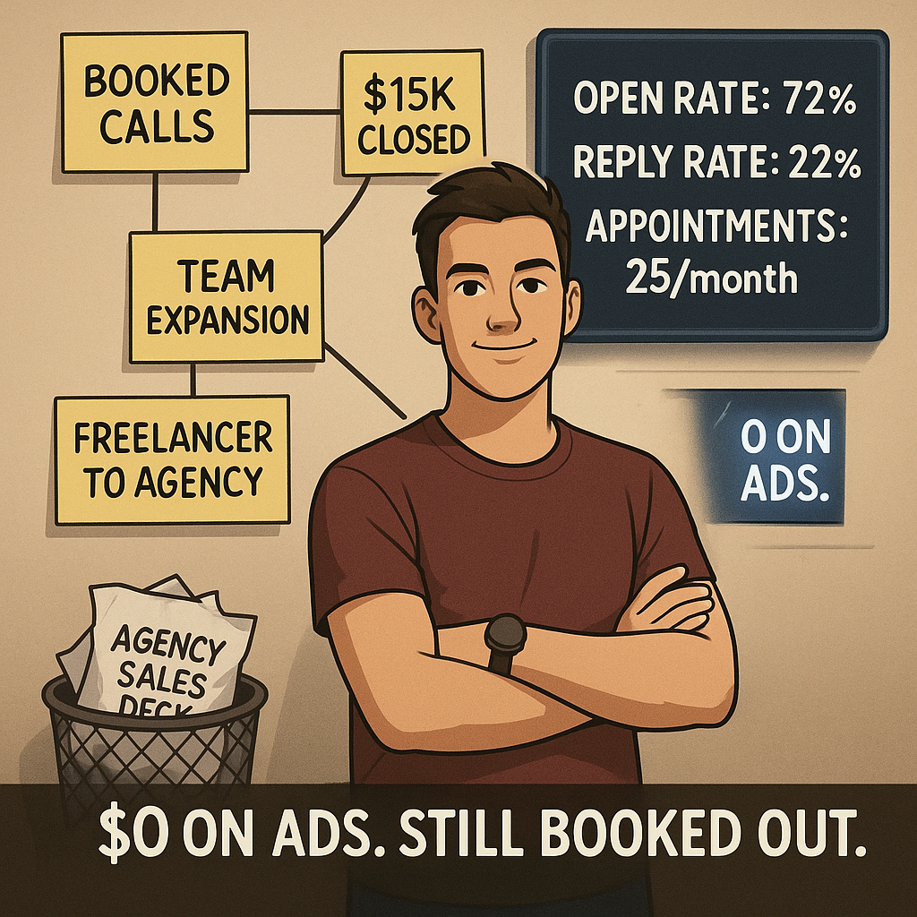 Top-performing cold outreach agency with high conversion and zero ad spend.