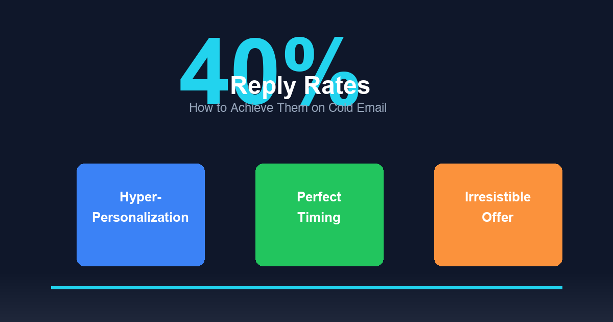 How to Get 40%+ Reply Rates on Cold Emails Without Spamming: featured image