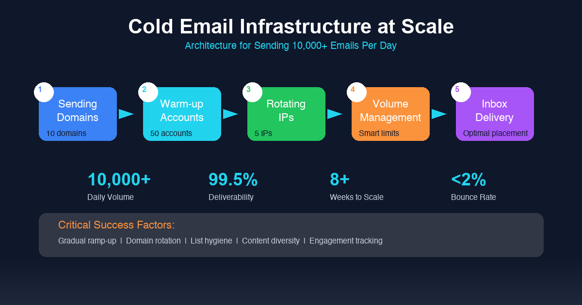 How to Build a Cold Email Infrastructure That Scales to 10000 Emails Per Day: featured image