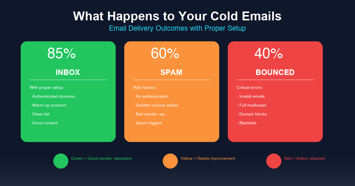 Cold Email Deliverability: The Complete Setup Guide for 2026: key statistics and data points
