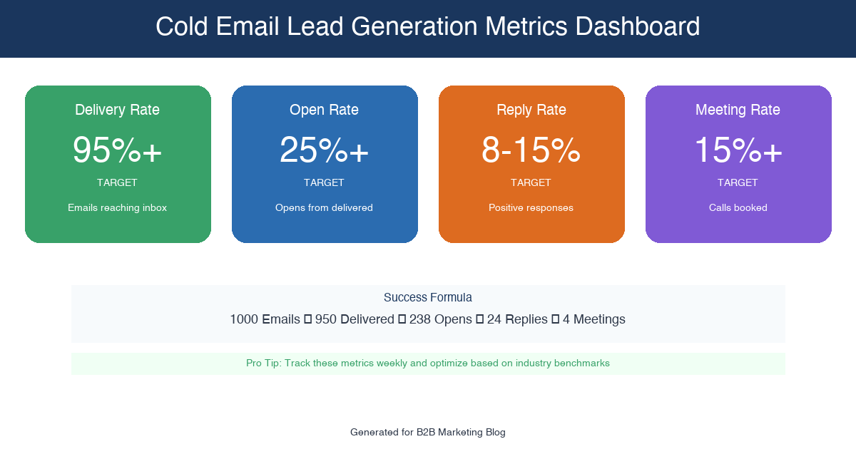 Cold Email Lead Generation Metrics