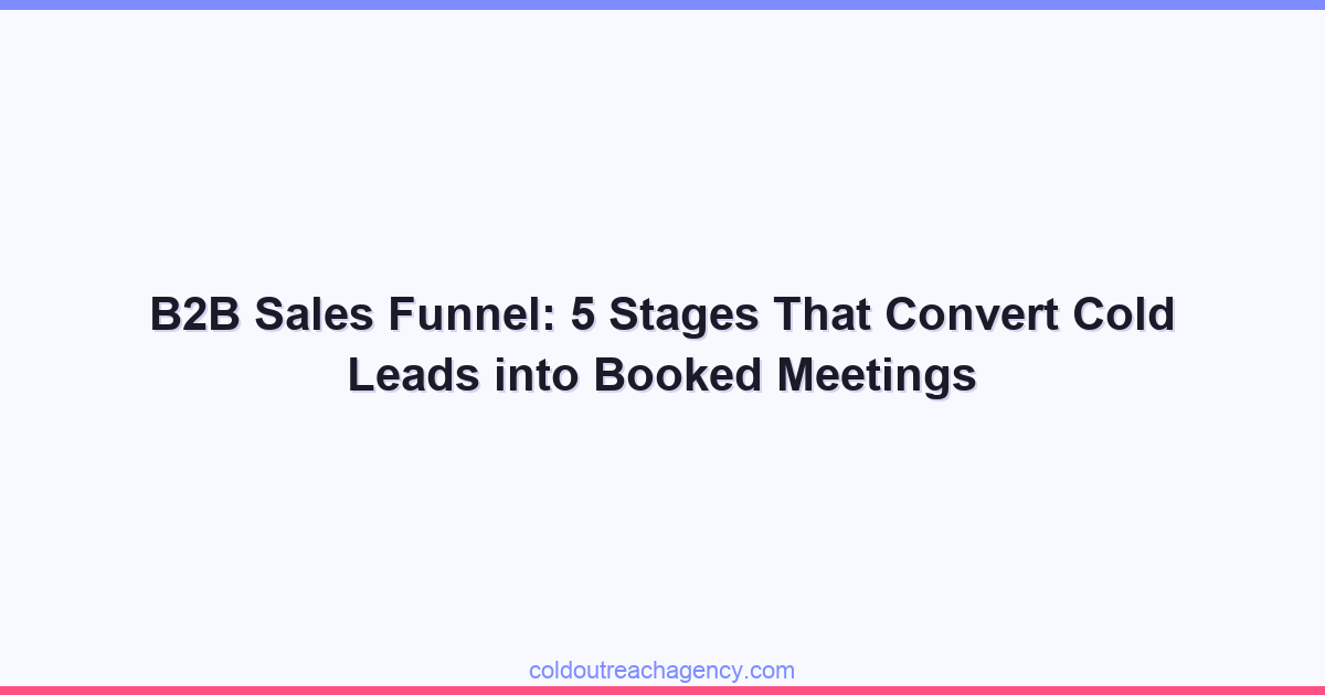 B2B Sales Funnel: 5 Stages That Convert Cold Leads into Booked Meetings