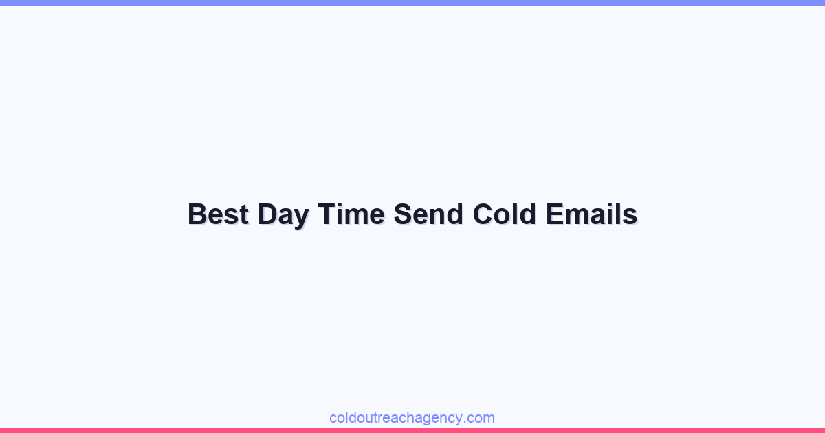 Best Day Time Send Cold Emails