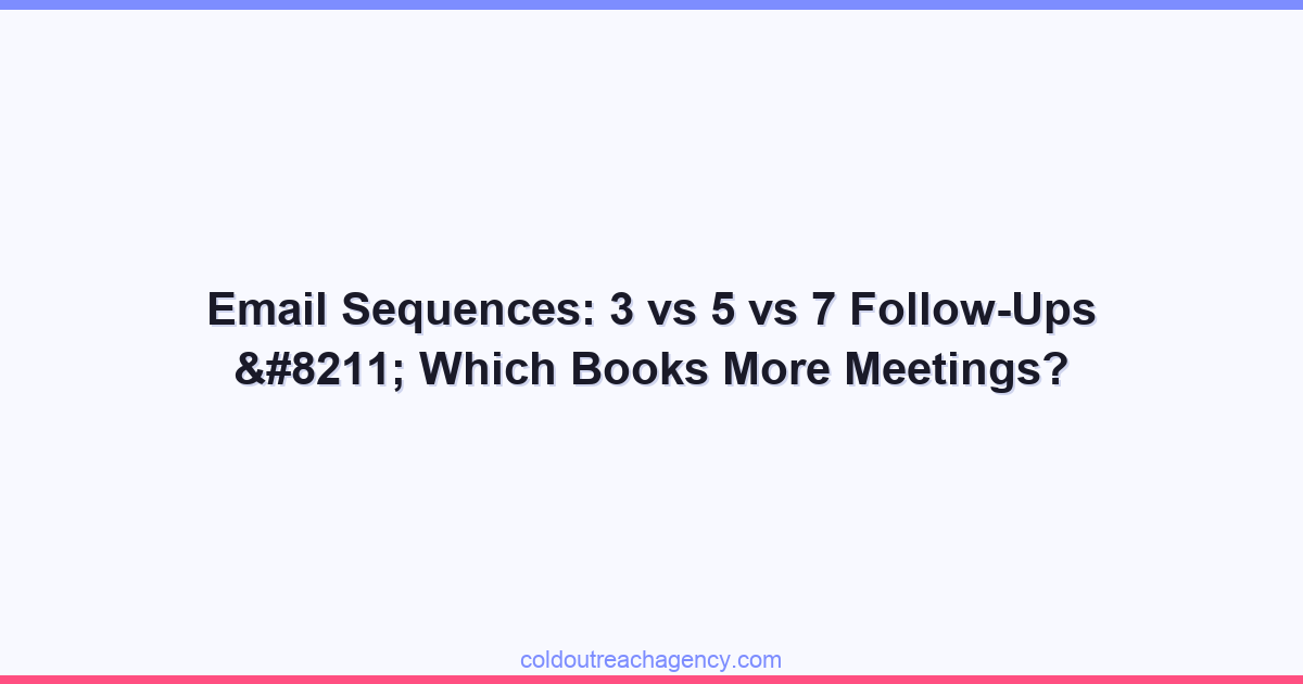 Email Sequences: 3 vs 5 vs 7 Follow-Ups – Which Books More Meetings?