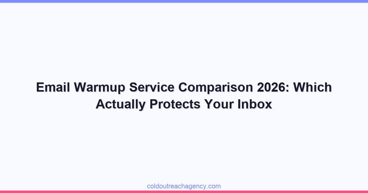 Email Warmup Service Comparison 2026: Which Actually Protects Your Inbox