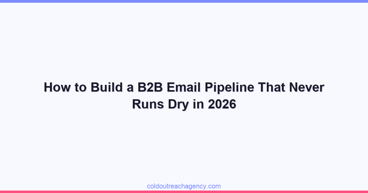 How to Build a B2B Email Pipeline That Never Runs Dry in 2026